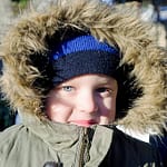 Child in fur coat 